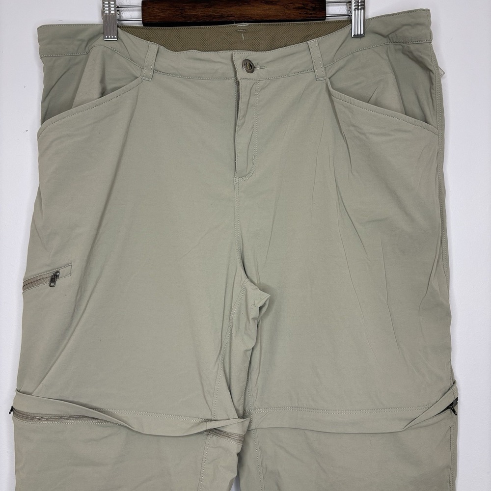 Patagonia Quandary Pants Gorpcore 18 Tan Hiking Granola Convertible Activewear - Picture 2 of 15